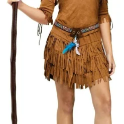 Fun World Pow Wow Native American Indian Adult Womens Halloween Costume 121694