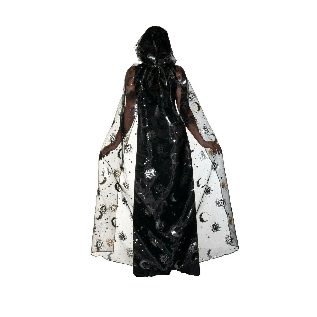Underwraps Sorceress Celestial Witch Dress & Sheer Cloak Halloween Costume 30349 4 Underwraps Sorceress Celestial Witch Dress & Sheer Cloak Halloween Costume 30349 - Image 2