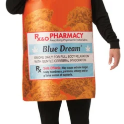 Rasta Imposta RX Bottle Blue Dream Marijuana Adult Mens Halloween Costume GC1865