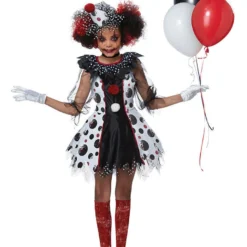 California Costumes Creepy Clown Red Balloon Child Girls Halloween Costume 00586 -Halloween Magique Store 0113e072 3368 5b4d 95c8 5a23f8ede5a5 11369.1508283078