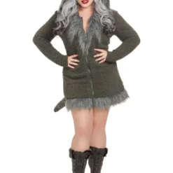 Dreamgirl Cozy Wolf Cute Fuzzy Womens Plus Size Dress Zip Up Halloween Costume -Halloween Magique Store 03dcf76d 4a34 5d9b 8e24 bf99f22eaa4c 03706.1659883642