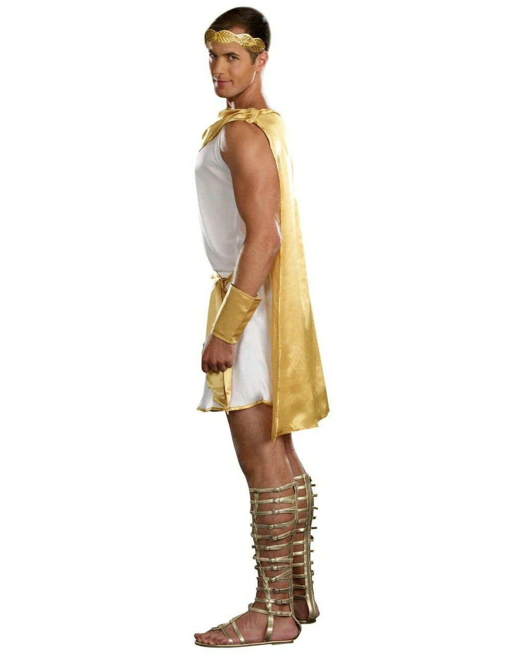 Dreamgirl Hes A God! Mighty Ancient Greek Gold Toga Mens Halloween Costume 8860 4 Dreamgirl Hes A God! Mighty Ancient Greek Gold Toga Mens Halloween Costume 8860 - Image 2