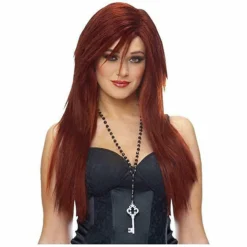 Costume Culture Deluxe Sleek Red Rockstar Wig Halloween Costume Accessory 24833 -Halloween Magique Store 0725f365 4744 56a8 b474 701a49f11e19 36357.1559314038