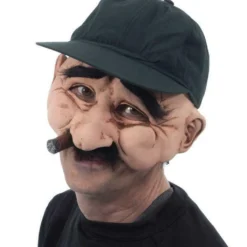 Zagone Stanley Stan Old Man Cigar Mustache Mask Adult Halloween Costume M2539