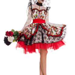 Party King La Novia Day Of The Dead Sugar Skull Adult Halloween Costume PK843