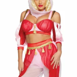 Leg Avenue Dreamy Genie Belly Dancer Sexy Adult Womens Halloween Costume 86859