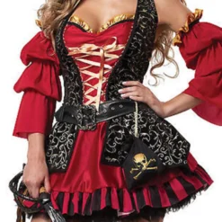 ADULT WOMENS SPANISH PIRATE SEA OCEAN SHIP SEXY WENCH HALLOWEEN COSTUME XS-XXL -Halloween Magique Store 1 18873.1452272343