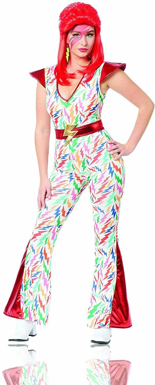 Costume Culture Super Seventies David Bowie Bolt Womens Halloween Costume 48696 3 Costume Culture Super Seventies David Bowie Bolt Womens Halloween Costume 48696