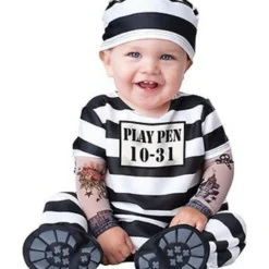 INCHARACTER TIME OUT JAIL INMATE INFANT COSTUME HALLOWEEN CUTE BABY SIZE S-L -Halloween Magique Store 1e9916b1 a5a8 512b aa90 6fd987835859 44106.1556779704