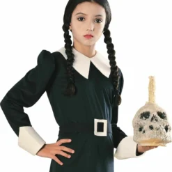 Rubies The Addams Family Wednesday Braided Child Wig Halloween Costume 50871