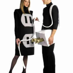 Rasta Imposta Plug And Socket Set Foam Tunic Adult Couple Halloween Costume 7212