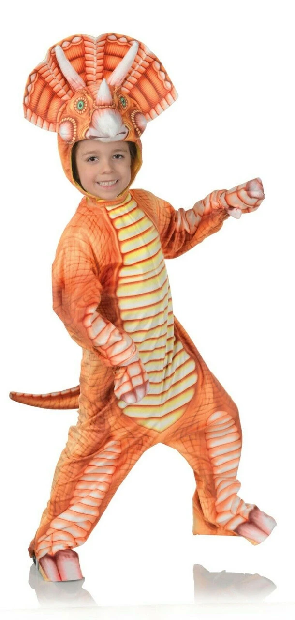 Underwraps Triceratops Dinosaur Orange Animals Toddlers Halloween Costume 27619 3 Underwraps Triceratops Dinosaur Orange Animals Toddlers Halloween Costume 27619