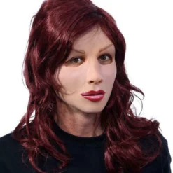 Zagone Studios Red Hot Female Fantasy Doll Mask Adult Halloween Costume MF1009