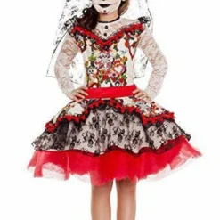 Party King La Novia Sugar Skull Day Of The Dead Childs Halloween Costume PK843C