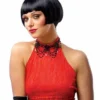 Costume Culture Roaring 20s Gatsby Flapper Bob Black Wig Halloween Costume 24785