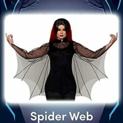Underwraps Spiderweb Gothic Witch Magic Halloween Costume Sheer Poncho 30352 7 Underwraps Spiderweb Gothic Witch Magic Halloween Costume Sheer Poncho 30352 -Halloween Magique Store 2b200406 74b1 5d3f b1ad 63f3c1def807 63291.1647537814