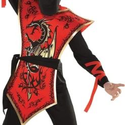 Amscan Ninja Assassin Dragon Red Black Gold Childrens Boys Halloween Costume -Halloween Magique Store 2e4a3be6 200a 544e b77a b6c388731cf5 57356.1663604885