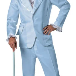 Rasta Imposta Goofball Dumber Blue Tuxedo Adult Mens Halloween Costume GC2903
