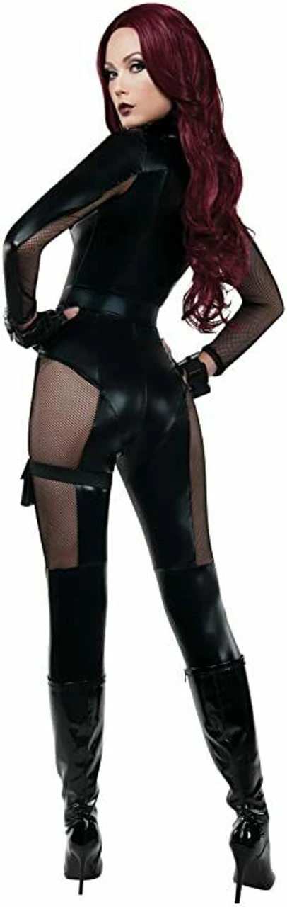 Starline Avenging Assassin Black Widow Adult Womens Halloween Costume S8018 4 Starline Avenging Assassin Black Widow Adult Womens Halloween Costume S8018 - Image 2