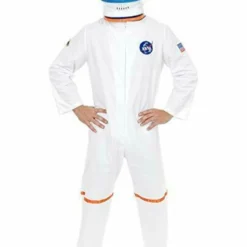 Charades Astronaut Flight Suit White Plus Size Adult Halloween Costume CH52034