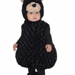 Underwraps Black Bear Belly Babies Animal Child Boys Halloween Costume 25869