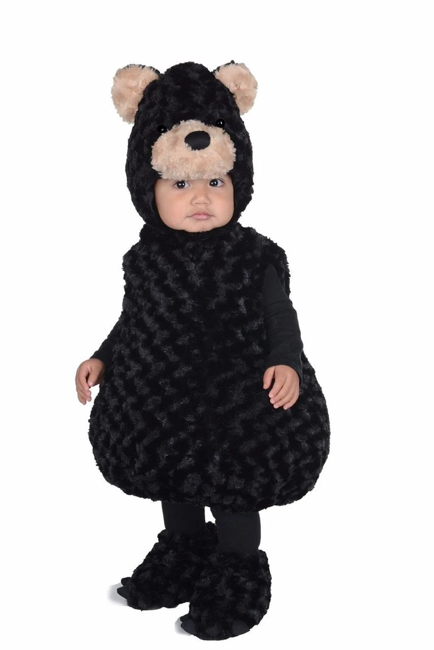 Underwraps Black Bear Belly Babies Animal Child Boys Halloween Costume 25869 3 Underwraps Black Bear Belly Babies Animal Child Boys Halloween Costume 25869