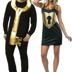 Rasta Imposta Key To My Heart Lock Love Couples Adult Halloween Costume GC6342