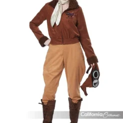 California Costumes Amelia Earhart Aviator Adult Womens Halloween Costume 01524