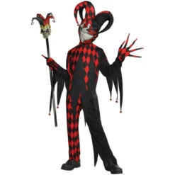 Amscan Krazed Jester Evil Scary Psycho Crazy Clown Childrens Halloween Costume -Halloween Magique Store 41d33e67 ea62 5ff0 99ad 68f76140a9e6 34986.1650032811