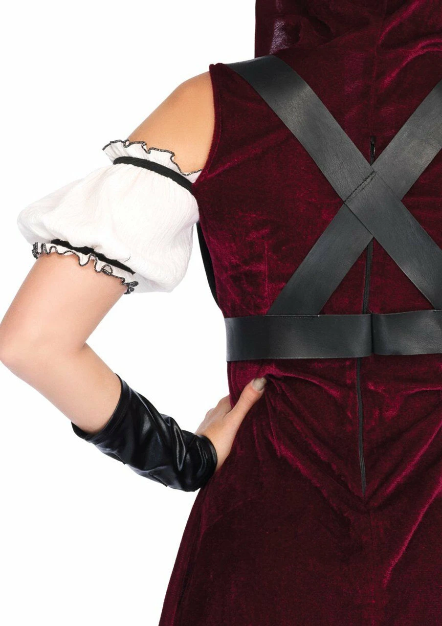 Leg Avenue Rebel Red Huntress Hooded Sexy Adult Womens Halloween Costume 86672 8 Leg Avenue Rebel Red Huntress Hooded Sexy Adult Womens Halloween Costume 86672 - Image 6