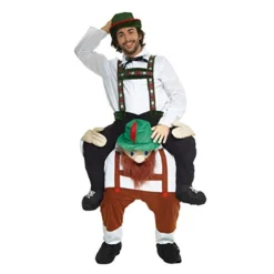 Morphsuits Lederhosen Oktoberfest German Beer Piggyback Adult Mens Halloween Costume 78-0483