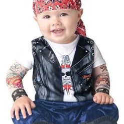 InCharacter Born To Be Wild Biker Tough Infant Toddler Halloween Costume 16022