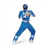Disguise Power Rangers Blue Classic Muscle Adult Mens Halloween Costume 79731