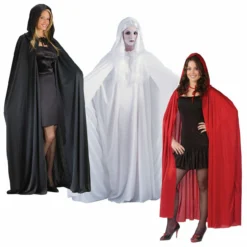 Fun World Hooded Cape Cloak Assortment Adult Halloween Costume Accessory 9159
