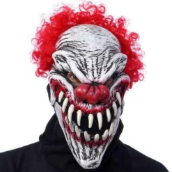 Zagone Last Laugh Evil Clown Jester Mask Adult Unisex Halloween Costume MD1006
