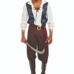 Dreamgirl Rogue Pirate Caribbean Looting Buccaneer Adult Mens Halloween Costume