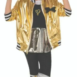 Rubies JoJo Siwa Dance Outfit Gold Jacket Childrens Halloween Costume 640555