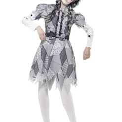 Smiffys Damaged Doll Toy Horror Gothic Adult Womens Halloween Costume 45573