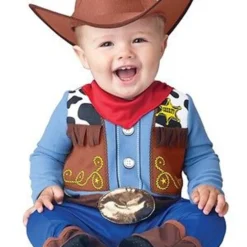 INCHARACTER WEE WRANGLER COWBOY INFANT COSTUME HALLOWEEN CUTE BABY SIZE S-L -Halloween Magique Store 65078971 1018 5c06 aa9f 5b2530d6a116 41709.1556779572