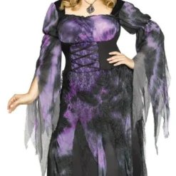 Fun World Starlight Witch Wicked Wiccan Broom Plus Size Halloween Costume 124495