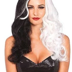 Leg Avenue Cruella De Vil 101 Dalmatians Villain Halloween Costume Wig A2672