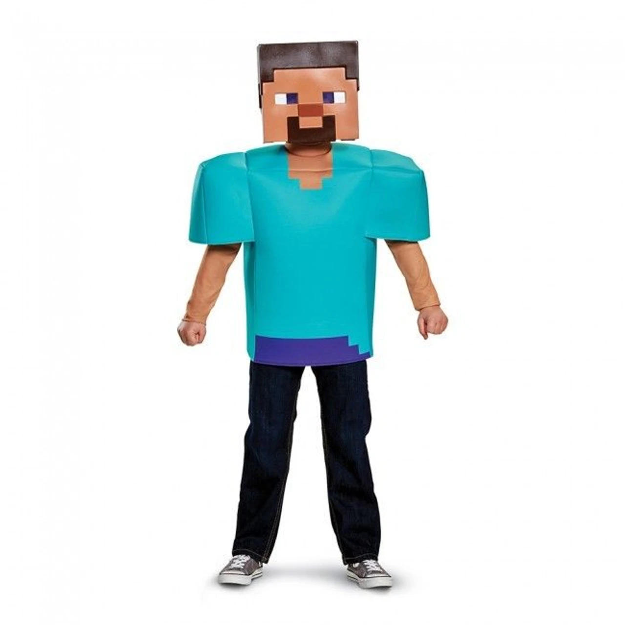 Disguise Mojang Minecraft Pixel Steve Classic Child Boys Halloween Costume 65639 4 Disguise Mojang Minecraft Pixel Steve Classic Child Boys Halloween Costume 65639 - Image 2