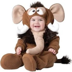 INCHARACTER WEE WOOLY MAMMOTH INFANT COSTUME HALLOWEEN CUTE BABY SIZE S-L
