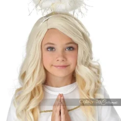 California Costumes Golden Angel Blonde Wig Children's Halloween Costume 70953 -Halloween Magique Store 77cc29f4 d08c 53f4 9dae c1c69994f415 14085.1566328196
