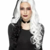 Smiffys Deluxe Evil Madame Cruella De Vil Wig Halloween Costume Accessory 45041