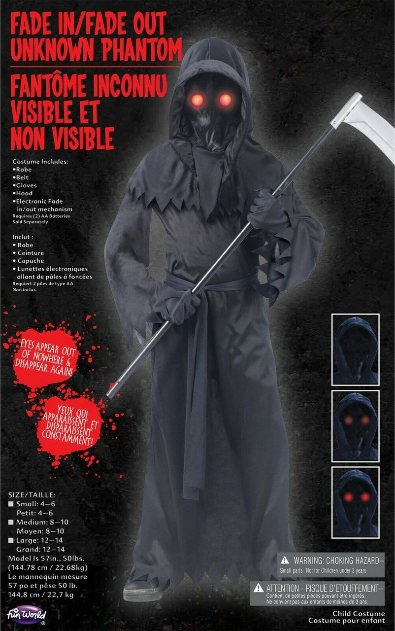Fun World Fade In/Out Phantom Grim Reaper Death Child Halloween Costume 5877 7 Fun World Fade In/Out Phantom Grim Reaper Death Child Halloween Costume 5877 - Image 5