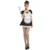 Amscan Sassy French Maid Sexy Dress Adult Womens Halloween Costume 841371