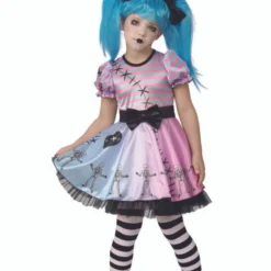 Rubies Little Blue Skelly Skeleton Punk Gothic Childs Halloween Costume 701083