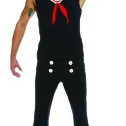 Seeing Red Retro Sailor Navy Captain Uniform Adult Mens Halloween Costume 80102