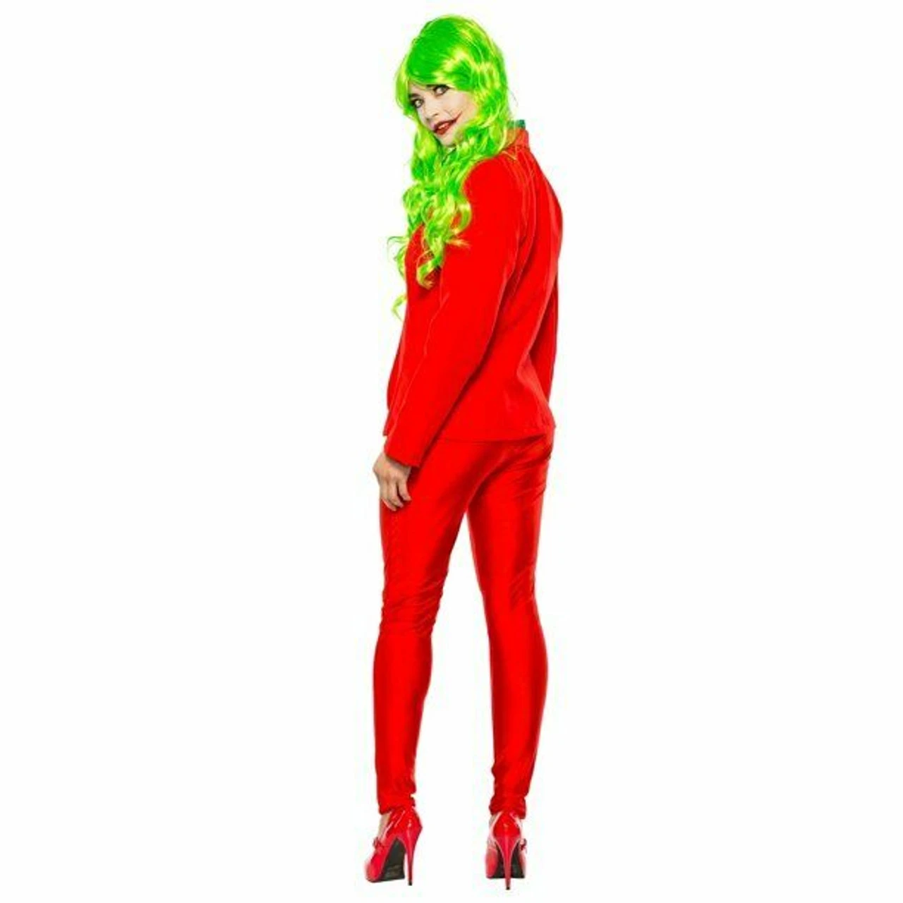 Seeing Red Wicked Prankster Joker Batman Adult Womens Halloween Costume 90239 4 Seeing Red Wicked Prankster Joker Batman Adult Womens Halloween Costume 90239 - Image 2